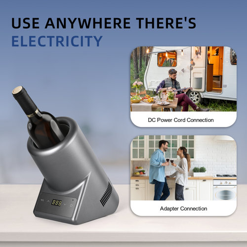 Simzlife Single Bottle Wine Chiller Electric Freestanding Wayfair